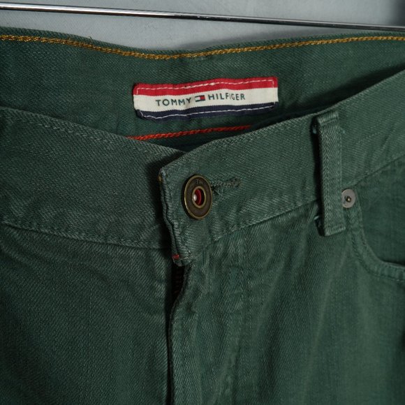 Tommy Hilfiger Green Denim Men's Jean Trousers | size 36x32 - Picture 10 of 10
